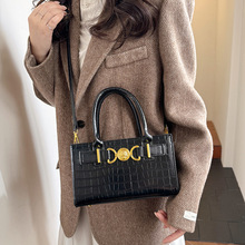 时尚简约精致手提女包轻奢高质感洋气石头纹单肩包个性唯美斜挎包