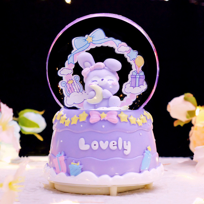Nueva princesa conducción para soñar princesa Castillo caja de música de dibujos animados bola de cristal bola de agua creativa decoración de escritorio adornos