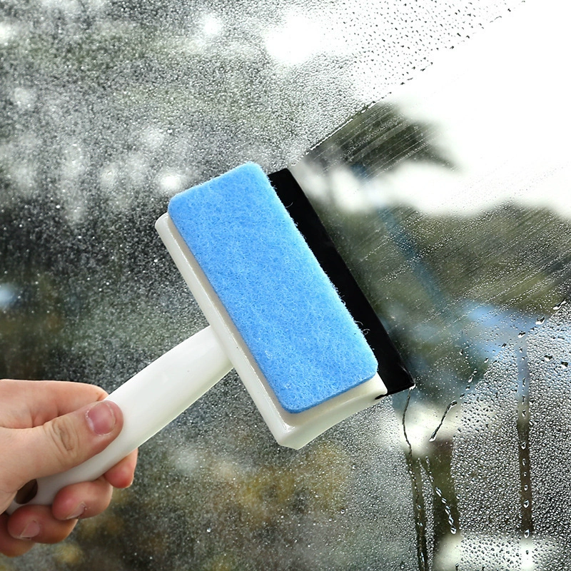 Double -sided glass scraper scraper bathroom bathroom mirror home use window cleaning tool cleansing tool scraper two -in -one