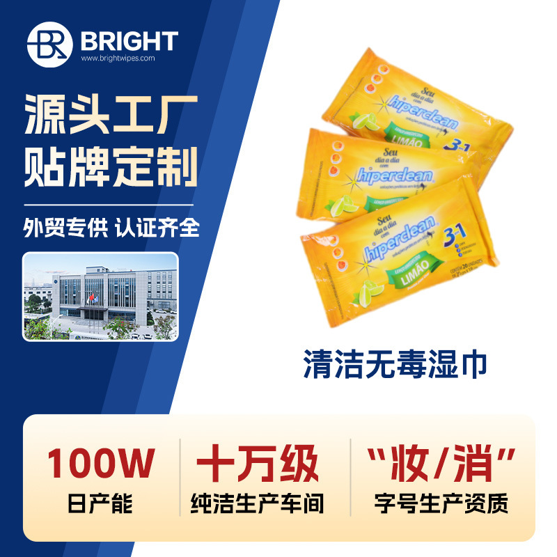 Wet Wipes Hygienic Standard Non-Toxic and Fragrance-Free Cleaning Wipes Multi-Functional Cleaning Wet Wipes Individual Household Cleaning Paper Products
