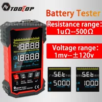 IR500/IR502 тестер внутреннего сопротивления батареи 0.000mΩ ~ 500Ω свинцово-кислотная щелочная литиевая батарея