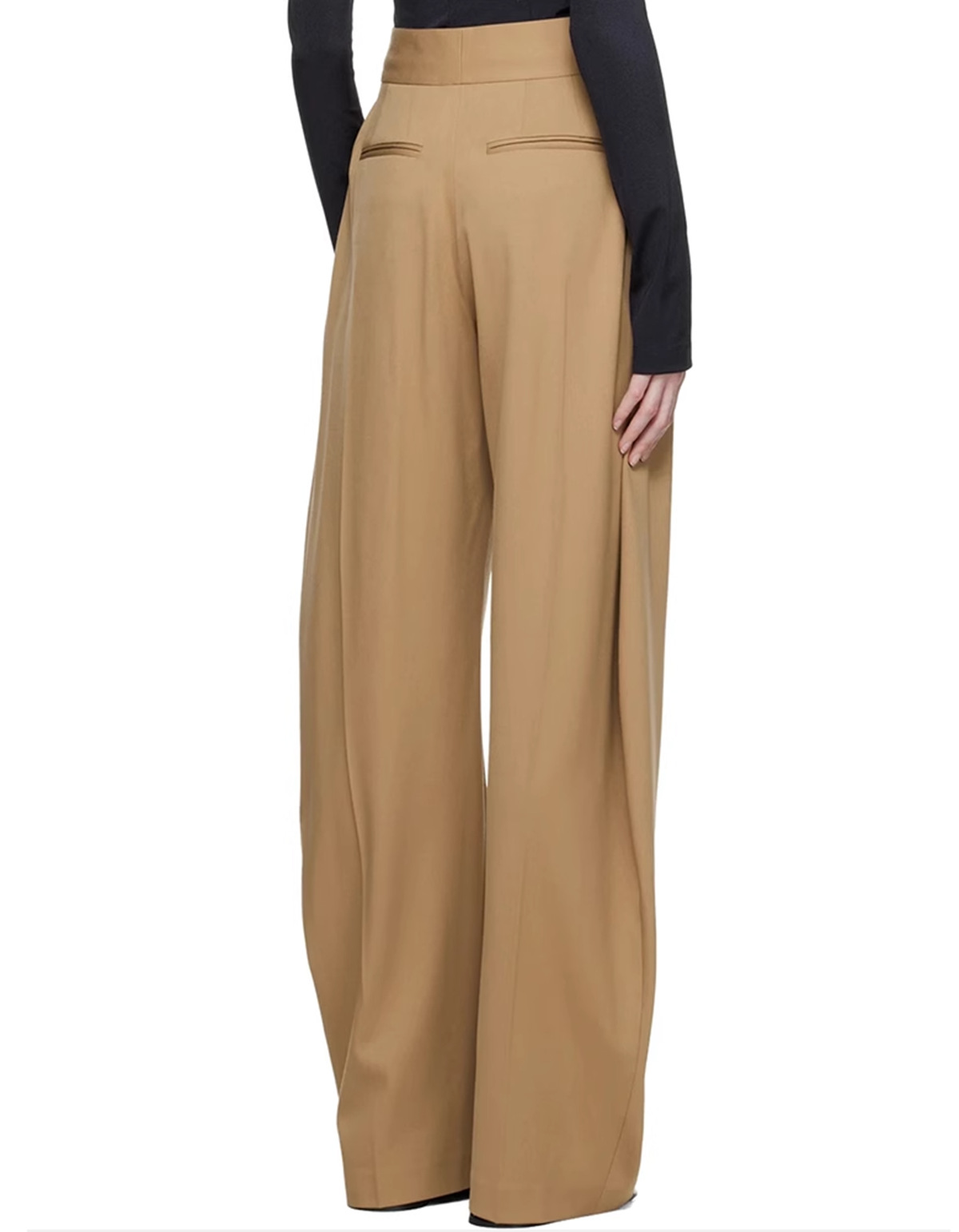 Two Piece Set for Women Autumn Winter Scarf Cut Profile Blazer High Waist Casual Pants Set