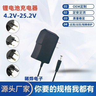4.2V1A 5V1A 8.4V1A 12.6V1A16.8V1A Lithium Battery Special Charger 18650 Polymer