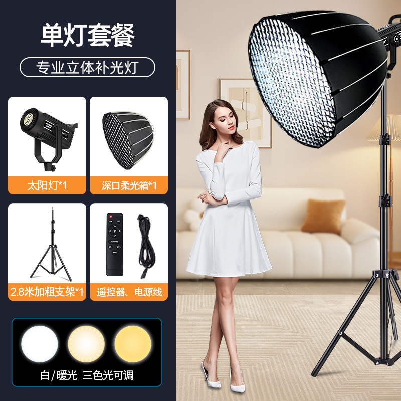 Luz de relleno en vivo ancla especial fotografía luz belleza LED luz solar estudio en vivo siempre brillante luz de iluminación esférica