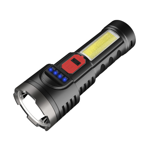 Cross-border ABS side light with COB USB charging outdoor multi-function high-intensity spotlight
