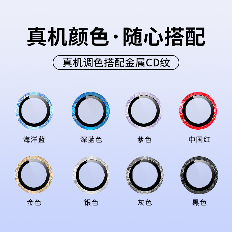 Adecuado para Apple 14/15PROMAX águila ojo lente película iphone12/13procd grano película protectora de metal