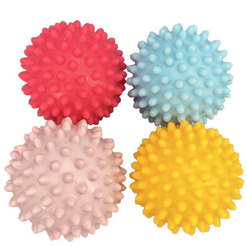 cepillo táctil tacto bola de masaje tacto niños entrenamiento sensorial tacto bola de baño acariciar juguetes equipo de rehabilitación W