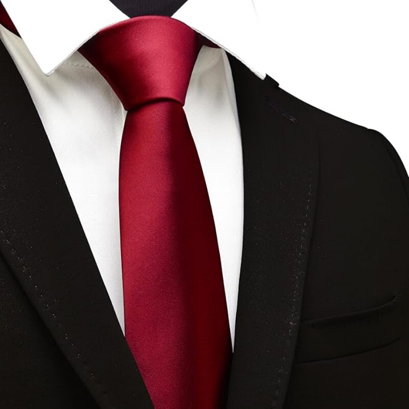 8cm Tie Men's Formal Business Suit for Work Professional Hand-Tied Groom Wedding Wedding Pure Color Glossy