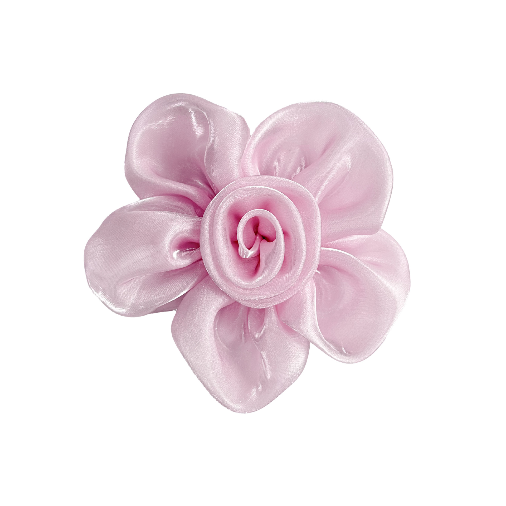11.6cm fábrica directa accesorios de flores zapatos accesorios de ropa satén flores hechas a mano clip de cabello ropa diy