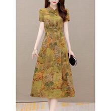 H 58507 Ethnic Style Floral Print Dress �����ӡ������ȹ