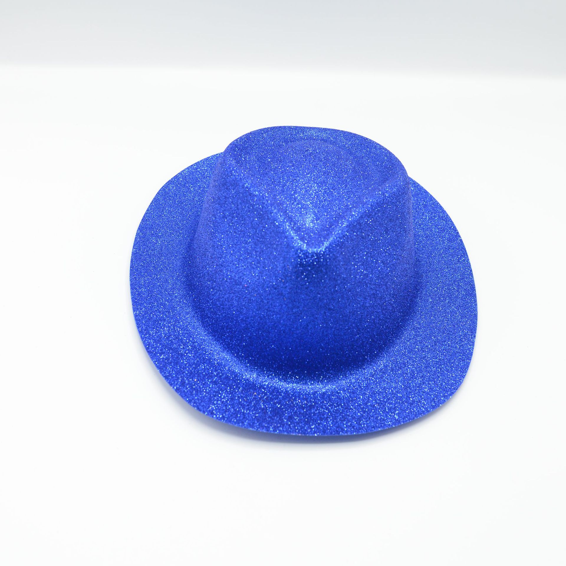 Ventas transfronterizas de festivales de vestir sombreros de espectáculo de props de fiesta sombreros de baile de PVC polvo de oro pequeño vaquero gran gorro