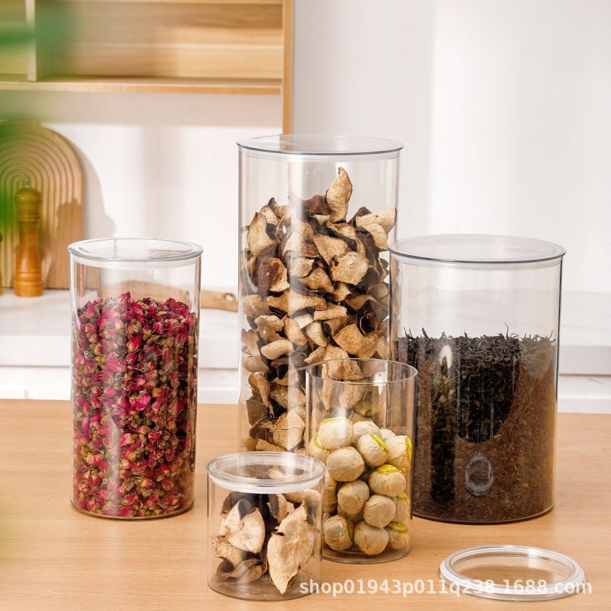 tanque de almacenamiento de cáscara de naranja gran capacidad barril de sellado de grado alimenticio contenedor de PET lata de té almacenamiento de botella vacía almacenamiento de barril