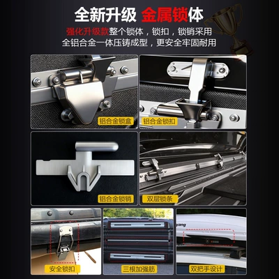 Roof box, cases