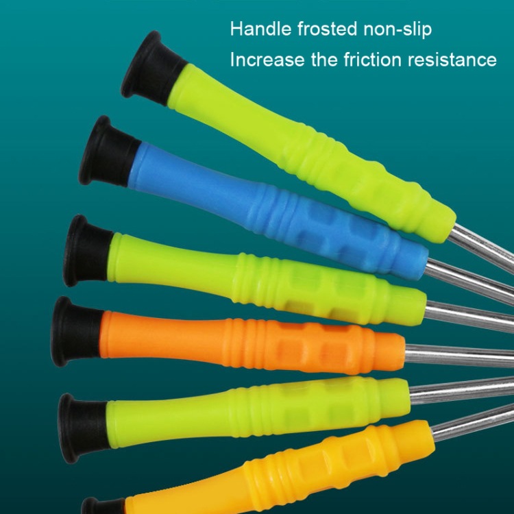 20 piezas de venta mini destornillador antideslizante teléfono móvil desmontaje herramienta de mantenimiento, serie: 1.5 palabra