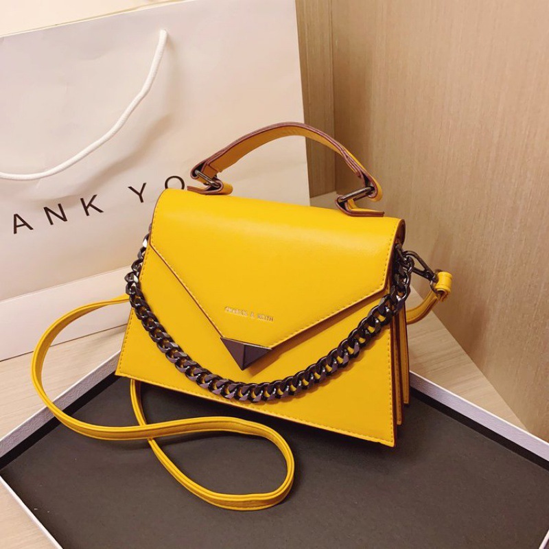 colored small chain bag women shoulder b...