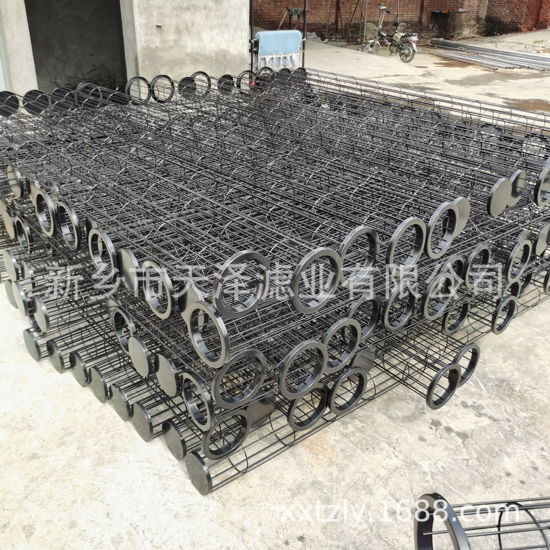 脉冲除尘器布袋骨架除尘布袋笼骨框架花板孔喷塑不锈钢袋笼耐腐蚀