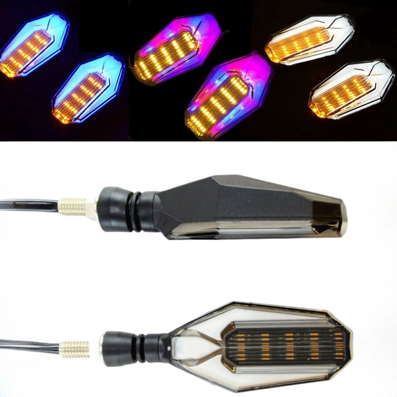 Универсальный поворотный свет лампа течет в дневном направлении светодиодный сверхяркий свет водонепроницаемый 12V электромобиль мотоцикл модификации