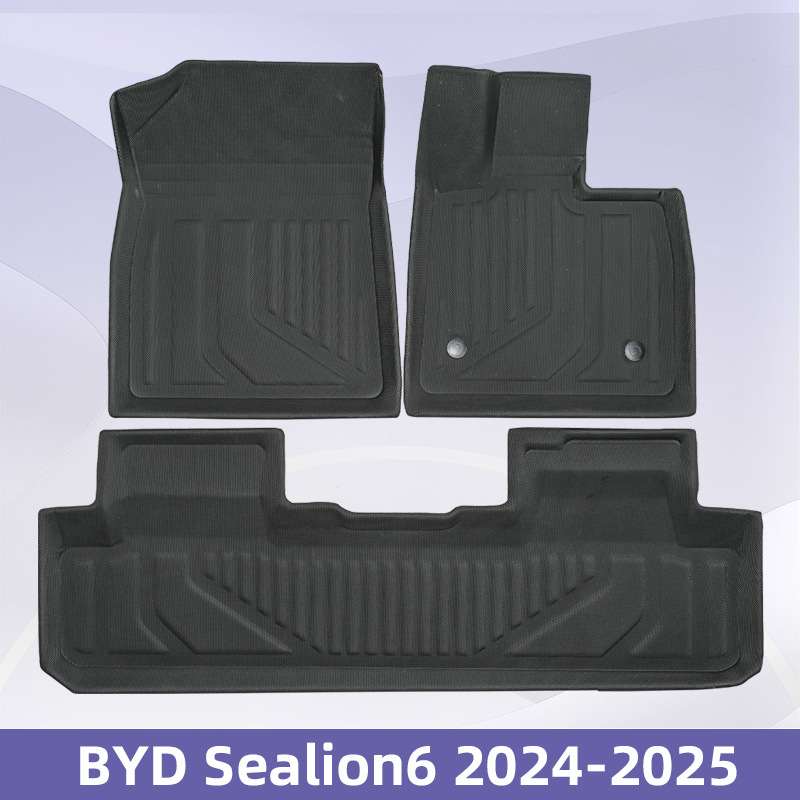 Para BYD Sealion6 2024 - 2025 timón derecho 3D todo el tiempo material XPE almohadilla de pie almohadilla del maletero