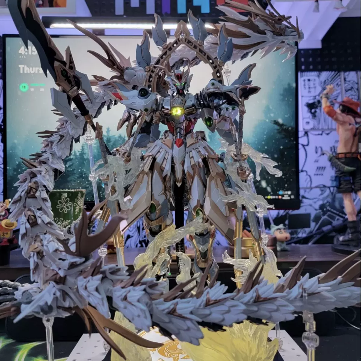 模型三国动核敖丙吕布曹仁白雪姬机甲拼装手办玩具盲盒