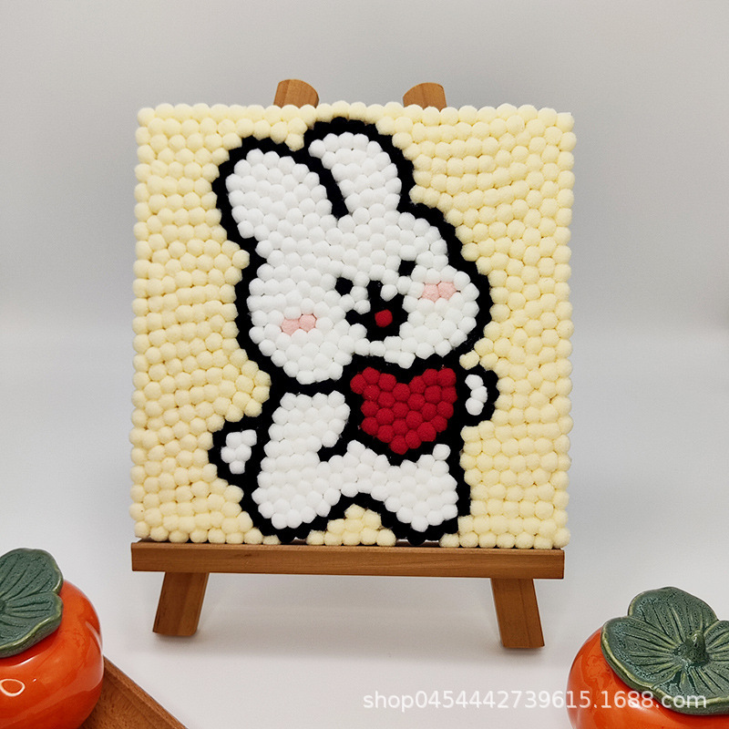 子供漫画diy毛玉画手作り材料バッグ手作り店卸売り夜市露店貼り絵|undefined