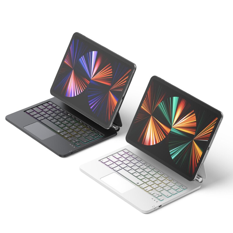 Compatible with the 2025 new iPad Pro Magic Keyboard, magnetic contacts directly connect to iPad Air 11inch M3/M4 Compatible with the 2025 new iPad Pro Magic Keyboard, magnetic contacts directly connect to iPad Air 11inch M3/M4