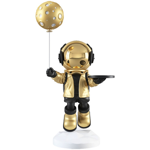 Astronaut living room large floor-standing decoration sofa TV cabinet side decoration astronaut housewarming tray gift