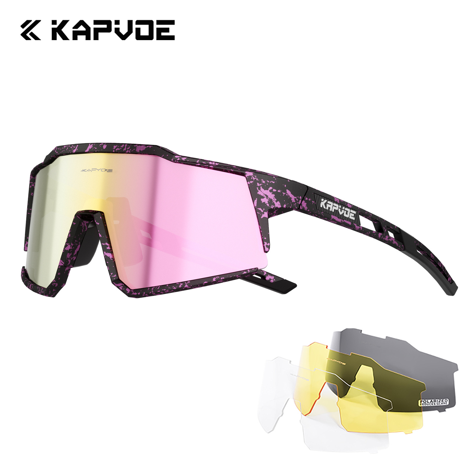 Gafas de Ciclismo Deportivas de TR90 Polarizadas a Prueba de Viento para Ciclismo