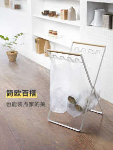 ✅K9HX Wholesale Outdoor Trash Can Camping Foldable Garbage Bag Hanger Floor Home Iron Simple Support
