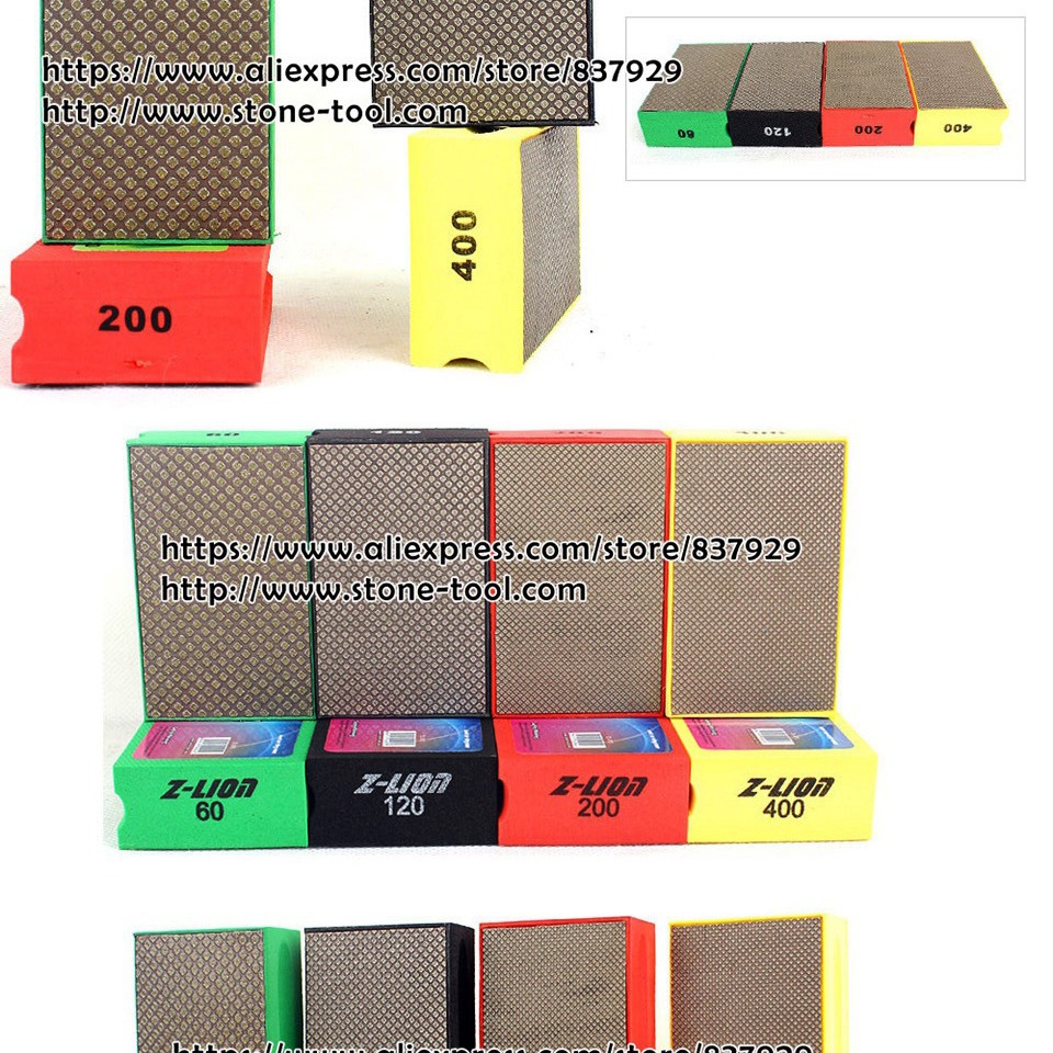 外贸出口品质石材玻璃陶瓷磨边专用电镀手擦片手持磨块金刚石手擦