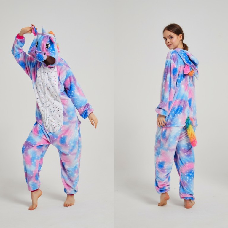 Pijama Mameluco de Animales de Franela Térmico para Hogar