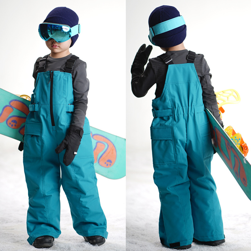Jungen und Mädchen Hosen Snowboard und Snowboard Arbeitshosen Verstellbare 3 in 1 Arbeitshosen aus Baumwolle_voghion.com