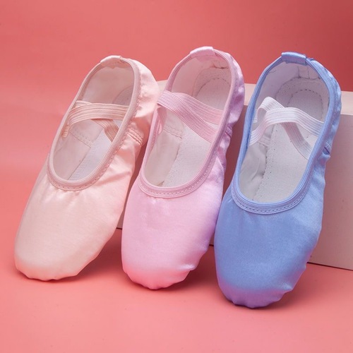 Children's dance shoes, slip-on cat claw shoes, blue ballet soft-soled formative yoga gymnastics dancing shoes