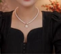 强光小众百搭白色颈链