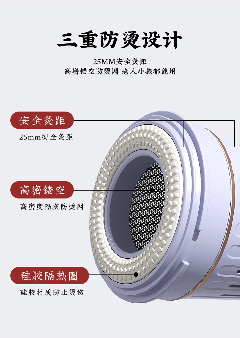 Qichuntang Moxa Box Set 4 Units Portable Moxibustion Device for Home Use on Abdomen Waist Shoulder and Neck with 48 Moxa Cones and 4 Single Straps specifications