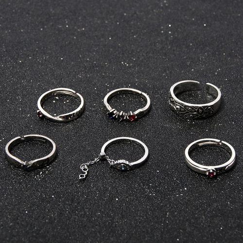 Animation peripheral spell battle ring double-sided Su Nuo Gojo Gofu Kuroe COS devil's eye ring accessories