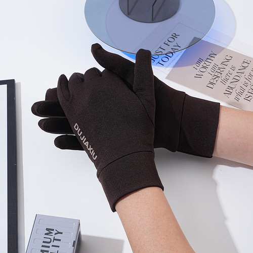 Sun protection gloves, autumn thin and warm outdoor sports driving cycling travel autumn single-layer men's gloves