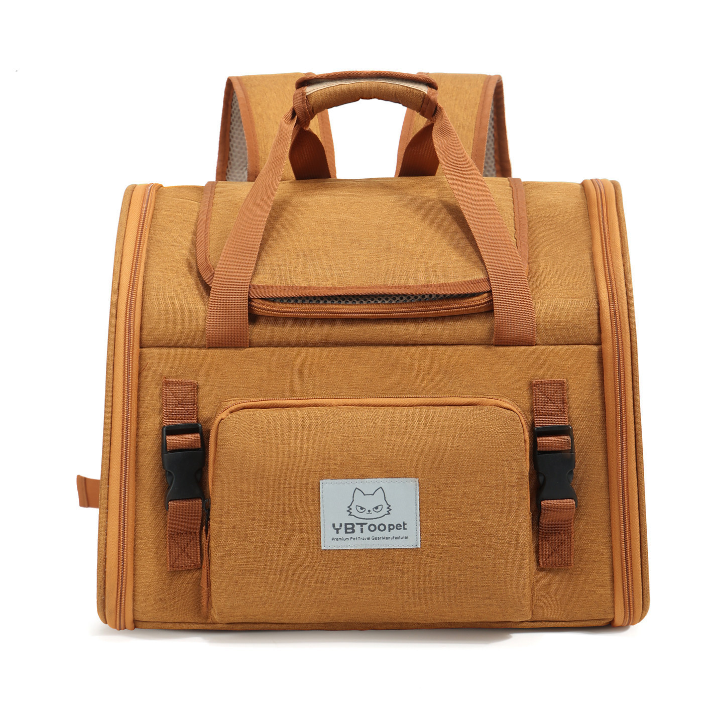 Pet Travel Backpack Cat Carrier Expandable Breathable Large Capacity Foldable Portable for Dog And Cat Outings_voghion.com
