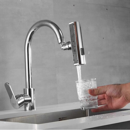 Kitchen faucet extender, anti-splash gadget, universal connector, rotatable aerator, three-stage pressure-boosting rain shower head