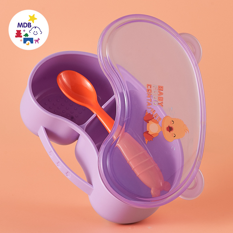 다채로운 보완 식품 그릇-보라색 닭