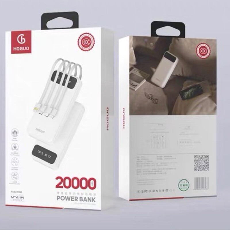 Applicable to Apple 15 series 3C red fruit P09S 20000 Ma digital display self-wired detachable power bank