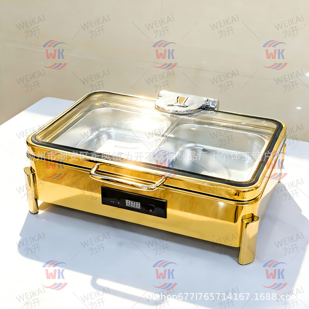 Horno de comedor inteligente de aislamiento térmico de inducción automática de acero inoxidable 304 de alta gama horno de solapa de desayuno horno de calentamiento eléctrico comercial horno de Buffy