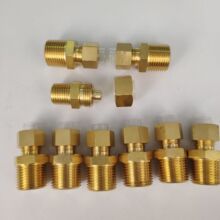 18mm直通卡套接头转3分外牙 NUMAX气动上海强实尼龙卡套接头φ18