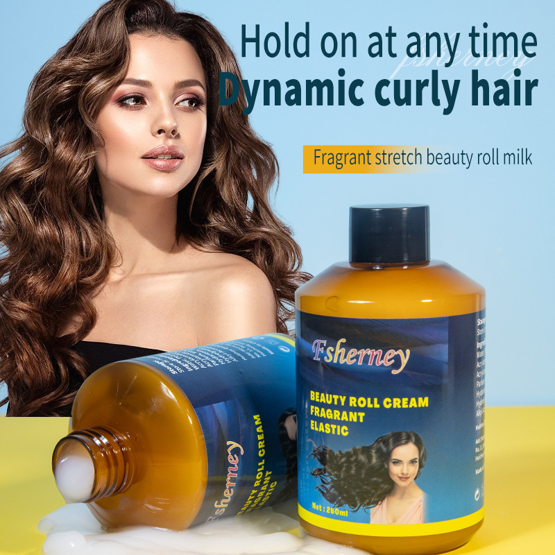 elastic curly hair cream