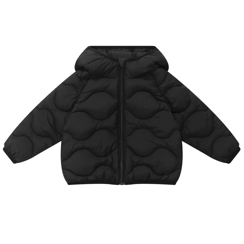 Chaqueta de Algodón con Capucha y Bolsillos Estilo Ola para Niños y Niñas, Abrigo Cálido de Algodón para Niños Mayores, 875 image 6