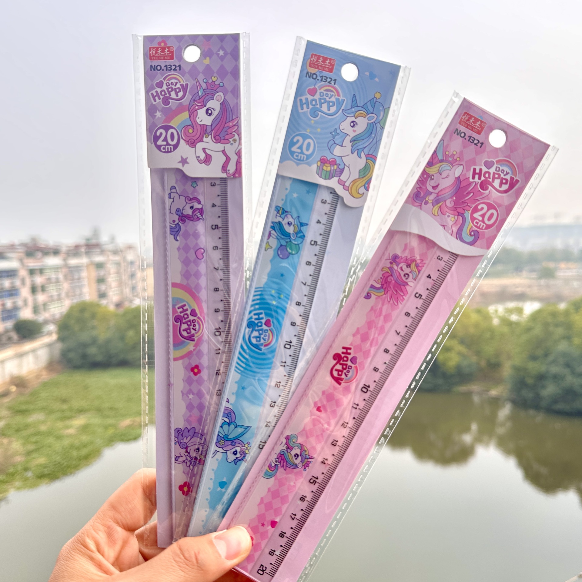 CyiMu - 1320 Capibala regla de dibujos animados descompresión regla de dibujo de dibujo de dibujo suministros de medición de examen de regalo de apertura de papelería
