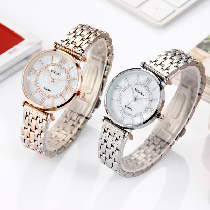 Montre à quartz pour femme Sky Star pour bébé, montre à grande roue tendance la plus vendue, montre pour femme avec bracelet en acier_voghion.com