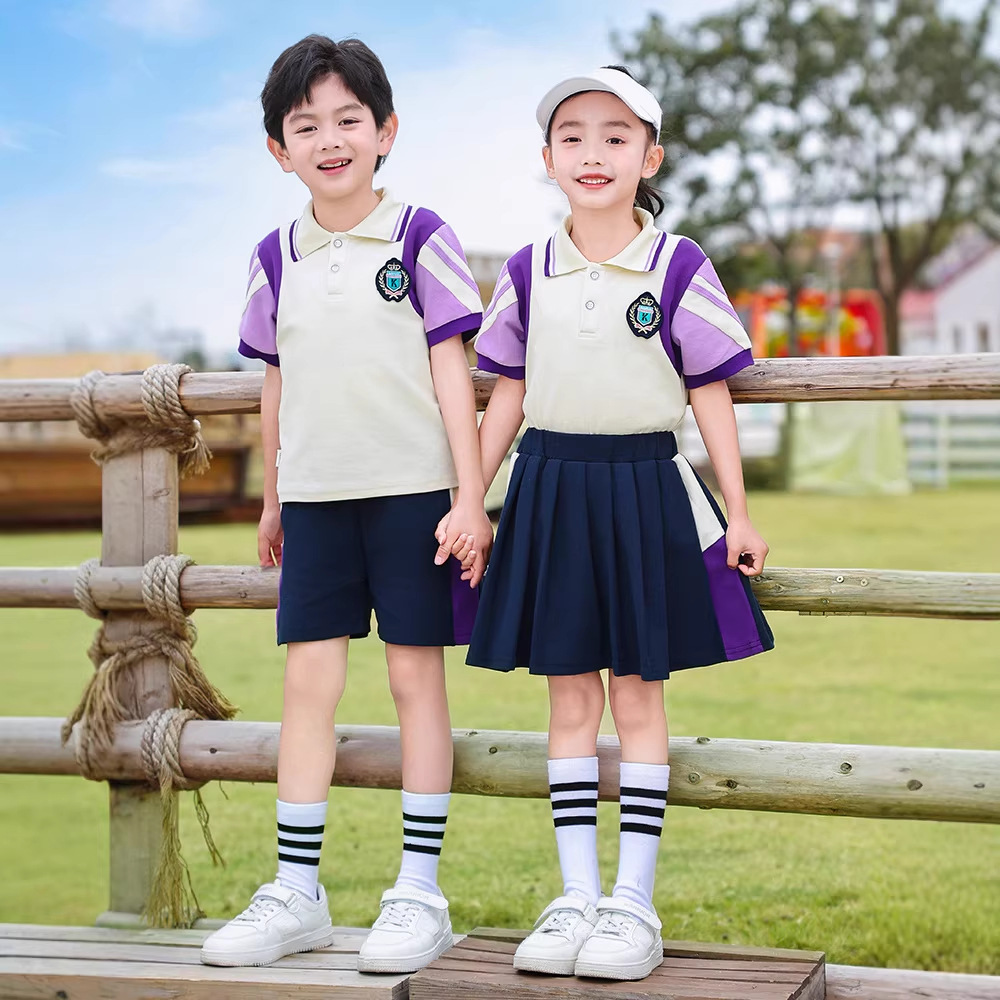 Kindergarten Uniforms, Summer Sports Trendy School Uniforms, British College Style Primary School Students' Spring Study Group Uniforms and Class Uniforms