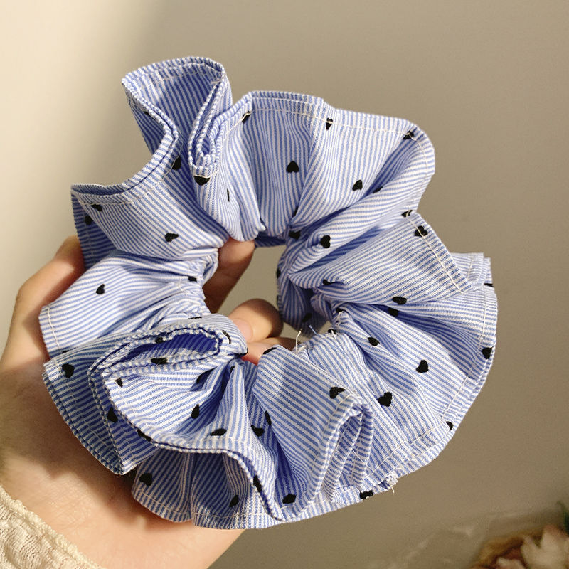러브블루 핀스트라이프 4겹 대장머리끈 약 15cm_[중공업버전]