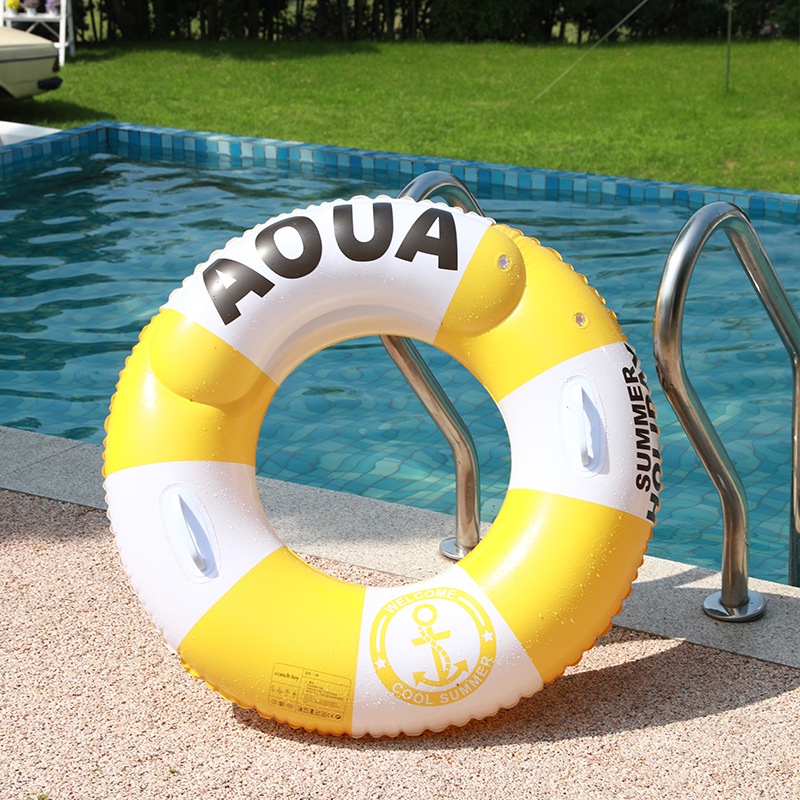 Anillo de natación para adultos con bolsas de aire dobles para hombres y mujeres con anillo de salvavidas anti-rollback para principiantes con anillo de flotación inflable en agua