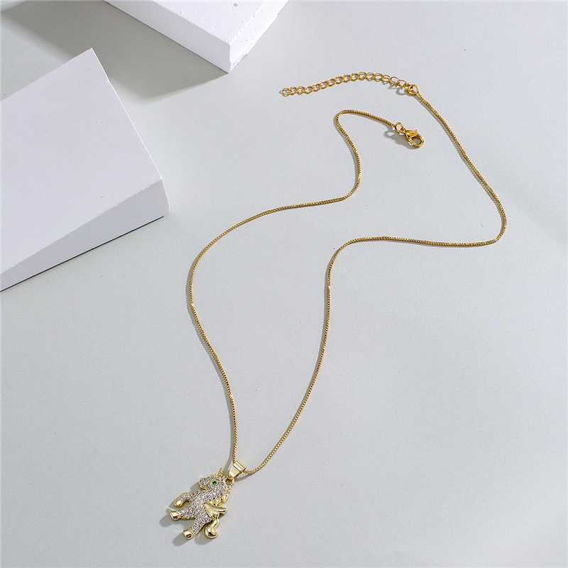 Aogu Cross-Border Supply Copper Micro Inlaid Zircon Ornament Real Gold Color-Preserving Electroplati